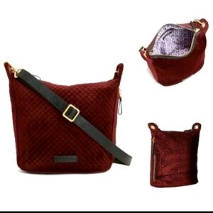 Vera Bradley Velvet Mini Carson Hobo Crossbody Purse